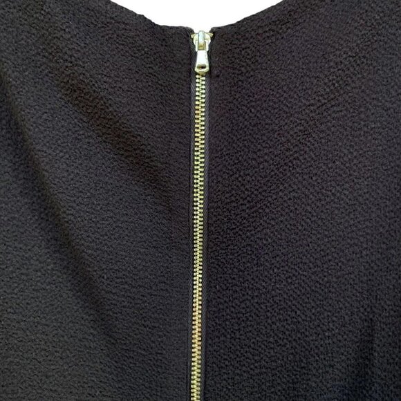 Betsey Johnson Black Sheath Flutter Short Sleeve Knee Length Dress Women’s 6 - Picture 9 of 15